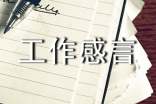 工作感言