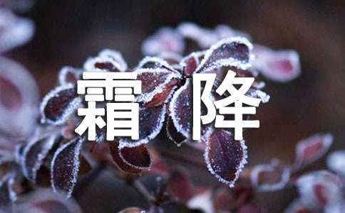 霜降節(jié)氣養(yǎng)生小知識(shí)
