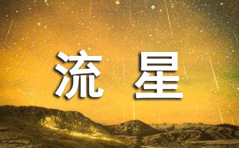讓流星劃過邊際優(yōu)秀作文