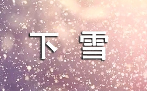 【實用】下雪日記范文集錦5篇